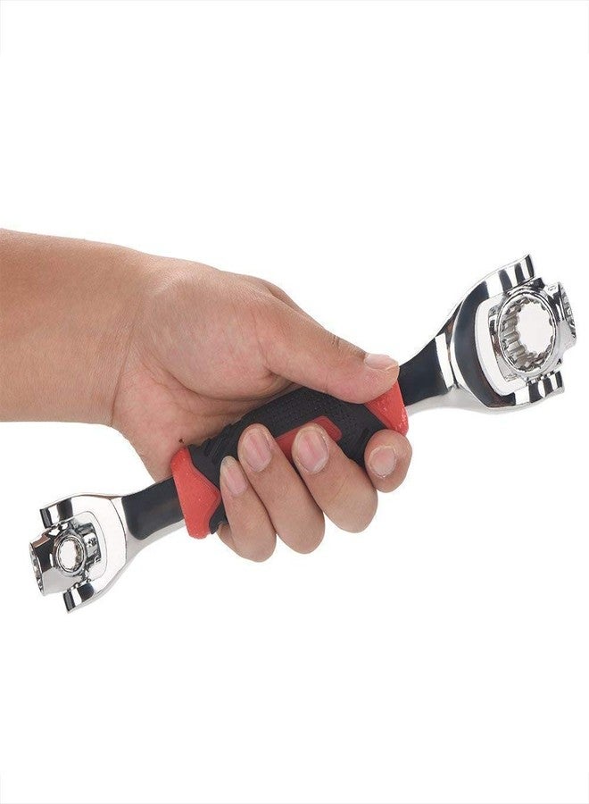 SILENCIO 48 in 1 Multi-Functional Socket Tool CRV Tiger Wrench Key Master Hand with Spline Bolts 360° 6 Point Revolving Spanner Individual Angle Alignment - Image 1